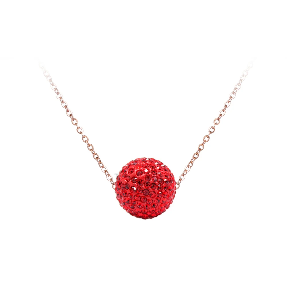 Pendant Necklaces JeeMango Pave Setting CZ Crystal Stainless Steel