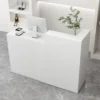 Reception Counter Desk, Modern Retail Counter with Drawers, Front Desk Reception Room Table for Checkout Office/Beauty Salon 1