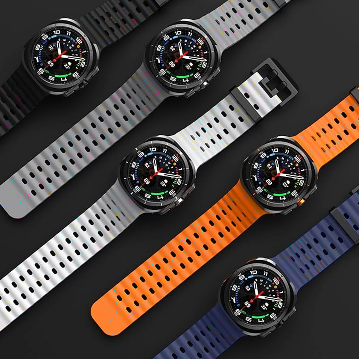 Silicone Sport Strap for Smartwatch - Durable and Comfortable Bracelet Accessory