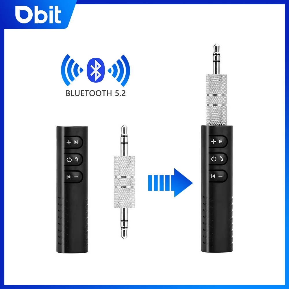 Bluetooth Receiver Bluetooth Audio Adapter Wireless Audio Adapter Mini Wireless Bluetooth 5.2 Receiver 3.5mm AXU Car Bluetooth Transmitter Adapter Car Music/Audio/Headphone Receiv