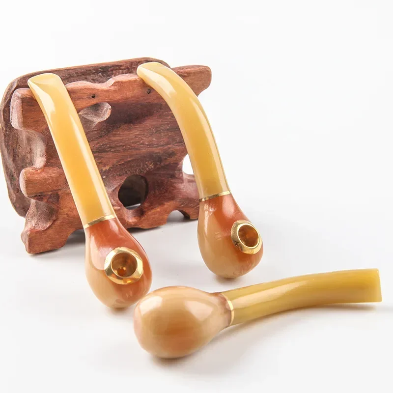 Resin Tobacco Pipe Portabl Smoking Pipe Smoke Mouthpiece Cigarette Holder tobacco pipe smoking accessories 1Pcs