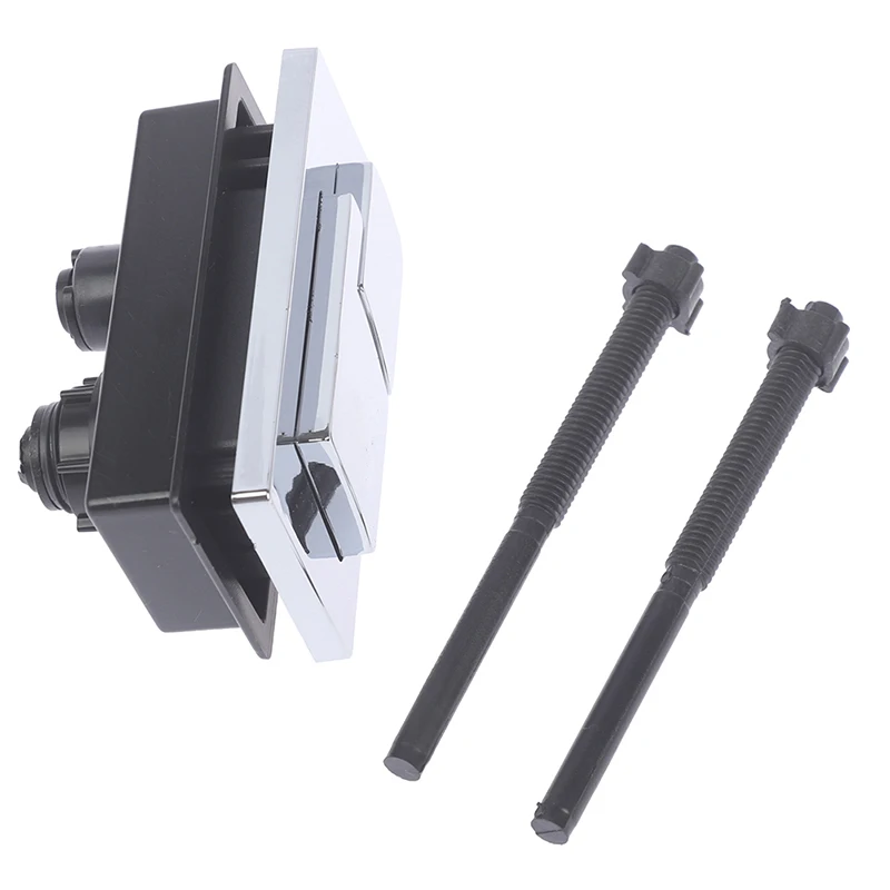 Dual Flush Toilet Water Tank Button 1pc Round Square Toilet Valve Rods Push Button Water Saving For Cistern Bathroom