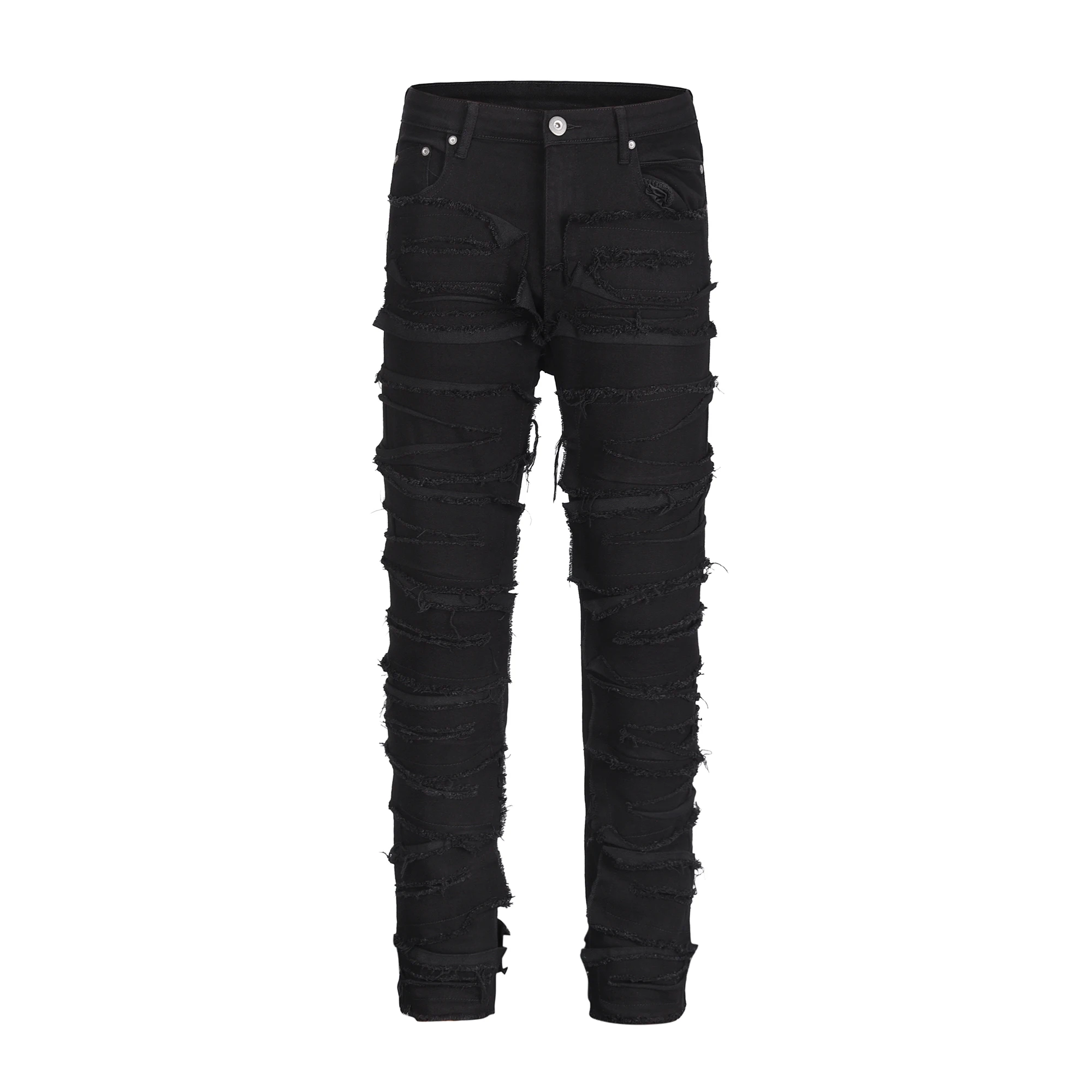 Jeans Pants Trousers Medium Elastic Fashion Slim Cut European and American Jeans  Women, Black, Small : : Everything Else