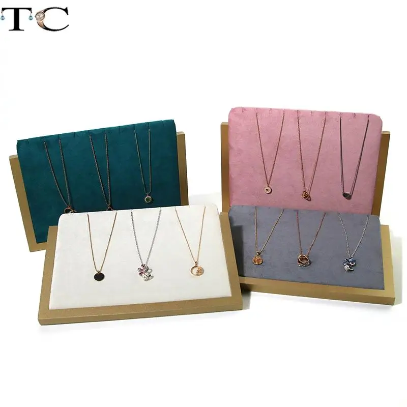 Velvet Jewelry Display Rack Necklace Display Rack Jewelry Store Jewelry Display Props Pendant Storage Seat