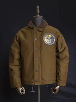 Red Tornado Naval N-1 Deck Jacket Jungle Cloth Shell Alpaca Lined Coat Men Vintage Workwear 2