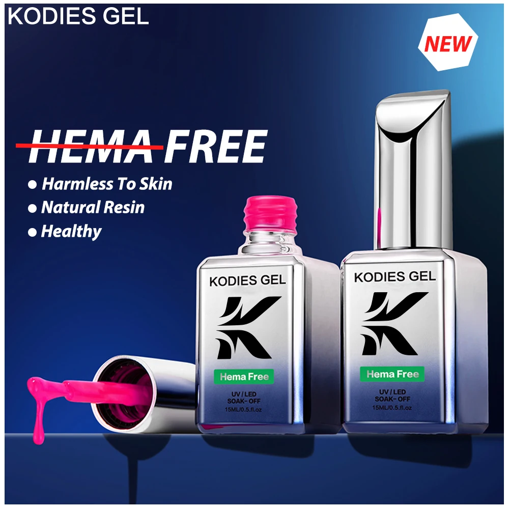 Kodies Gel 2023 Hema Free Gel Polish Semi Permanente Uv Summer Nude French Hybride Gel Nail Polish Protect Finger Care Manicure