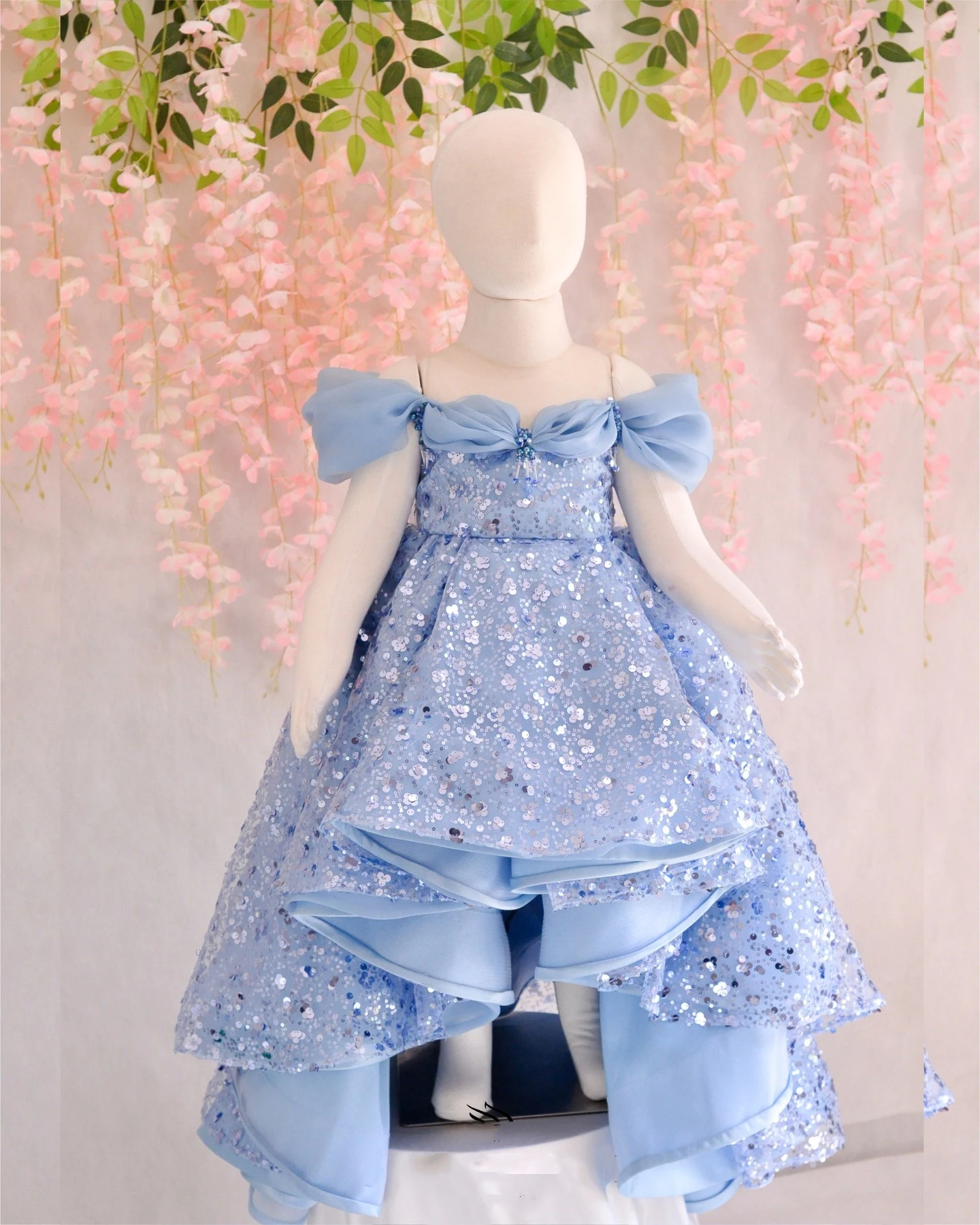 The Pearl Cloud Baby Dress - Salmon main image 0