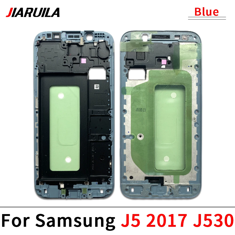 삼성 J5 J7 2017 J530 J730 J5 J7 프라임 G570 G610 중간 프레임 전면 베젤 커버 섀시 하우징 백 플레이트 LCD 홀더