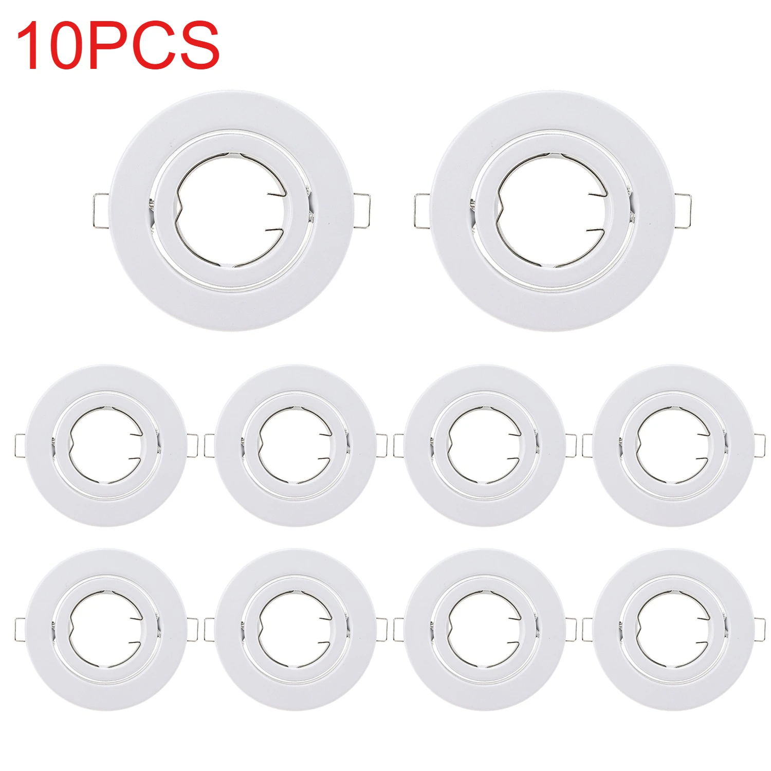 JOYINLED 흰색 원형 고정형 다운라이트 피팅 GU10 MR11 직경100mm..