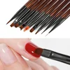 9PCS UV Gel Nail Brush Liner DIY Painting Pen Manicure Acrylic Drawing Brush for Nail Art Design Nails Tip Display Painting Tool 3