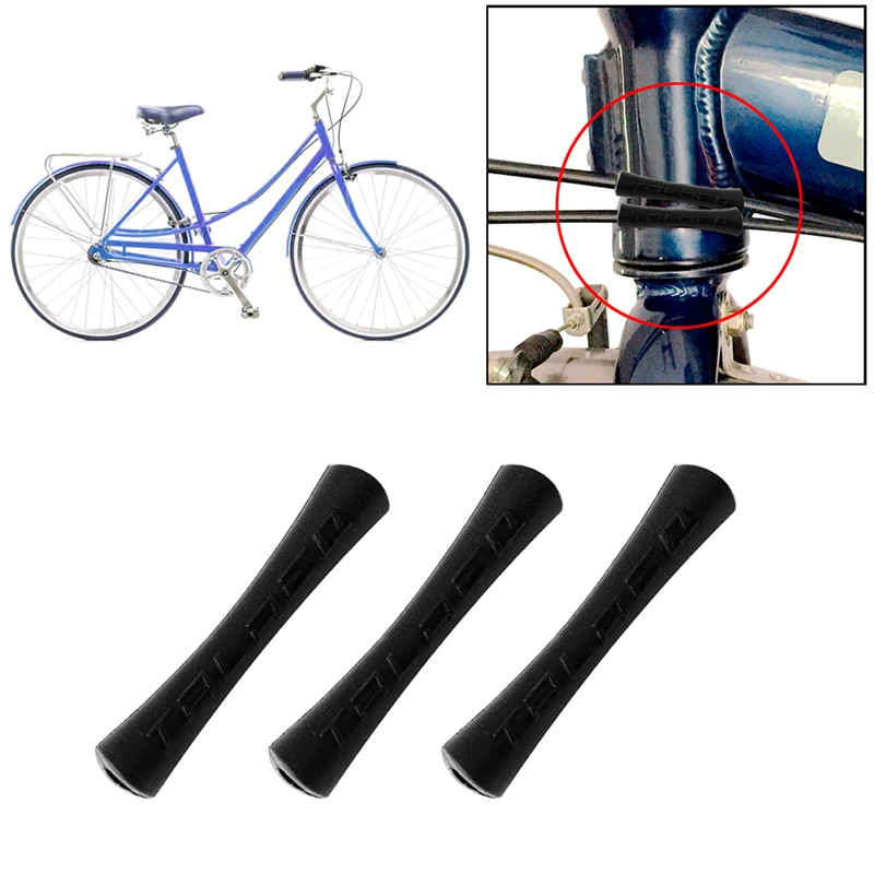 3 6pcs Bicycle Cable Protector Shift Brake Rubber Line Pipe Sleeve MTB Frame Protection Anti friction Cycling Wrap Guard Tubes AliExpress