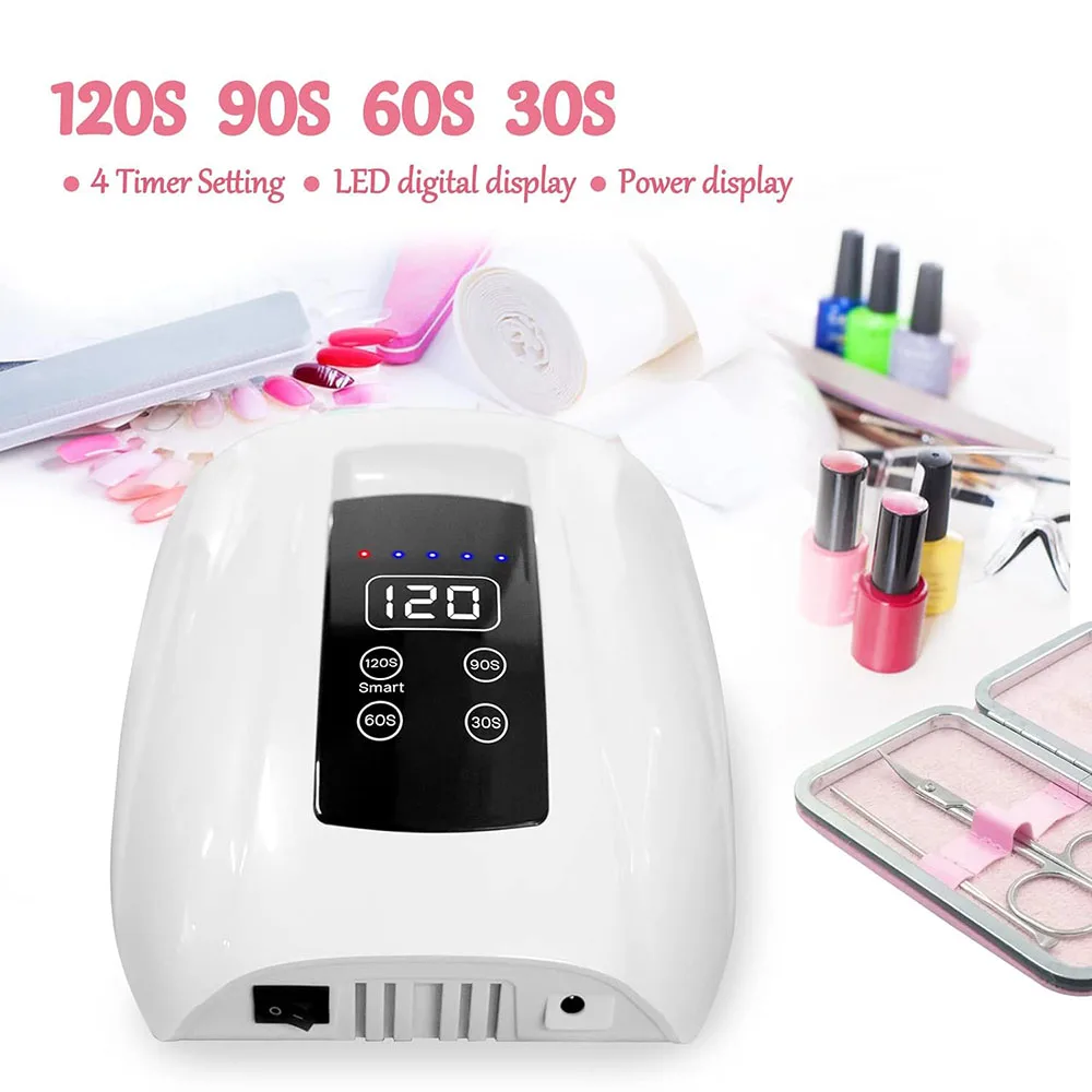 UV Light for Nails Cordless UV LED Nail Lamp Rechargeable Lampara de unas LED UV inalambrica Nail Dryer Gel Nail Lamp for Nails 3