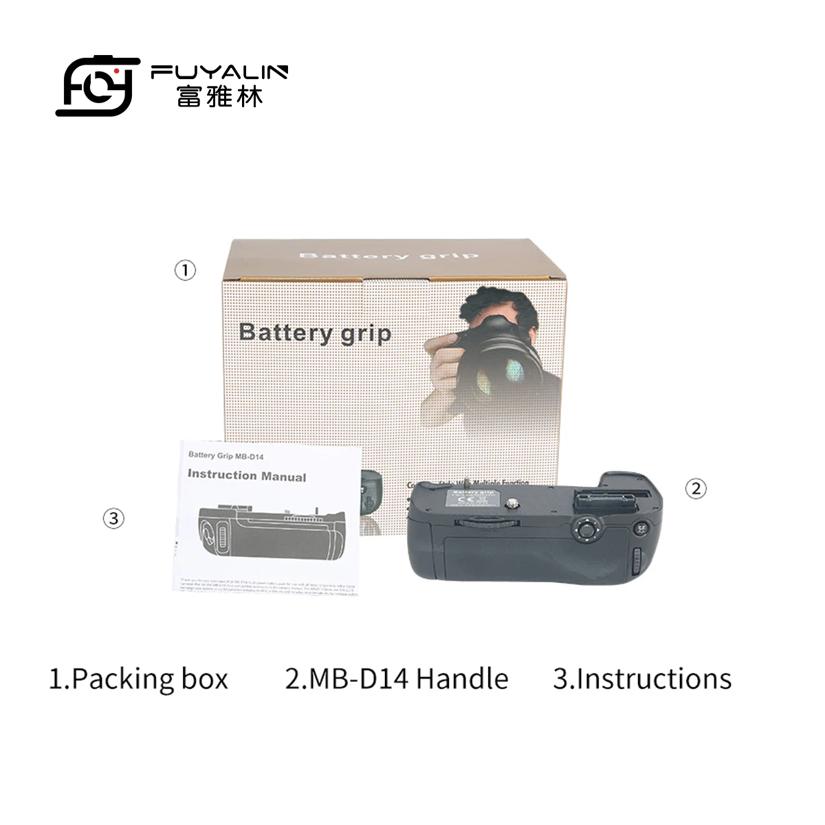 Multi-power Vertical Battery Grip Camera Handles for Nikon D600 D610 (For Nikon MB-D14)