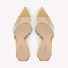 High Heels Women's Sandals Shoes 8.5cm Transparent High Heels Size 42 Summer Dress Sandals British Style High Quality 5