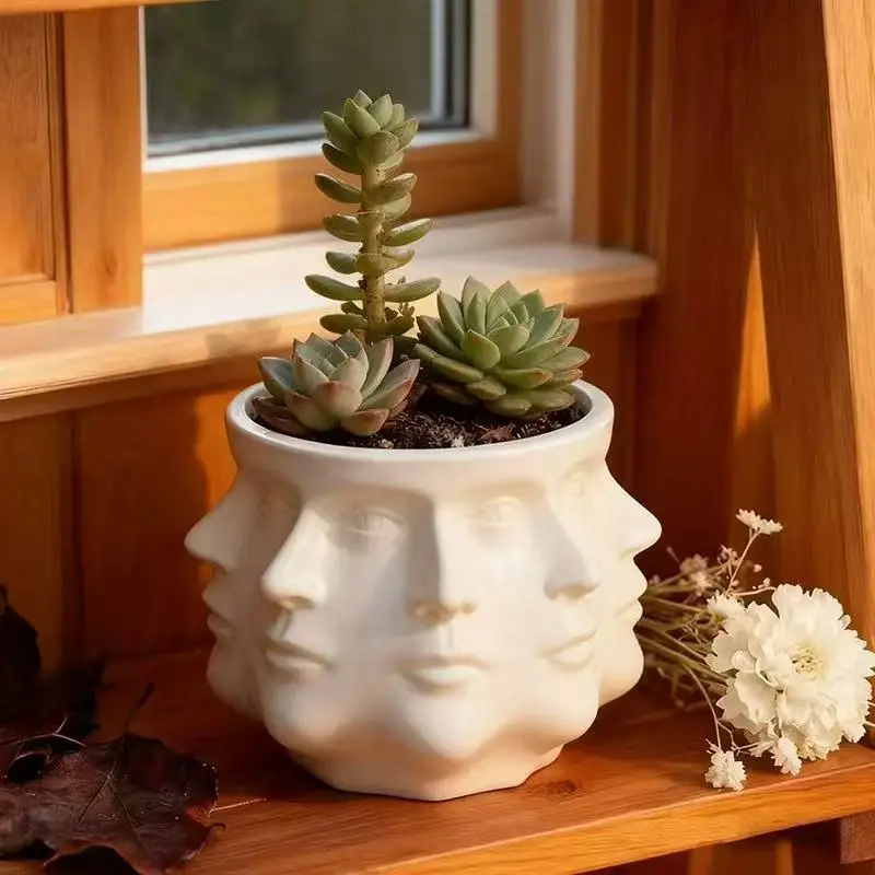 Versatile Artistic Flower Pot for Indoor and Outdoor Decor