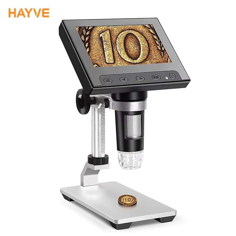 Diagram showing microscope magnification levels