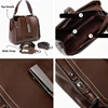 Toptrends Genuine Leather Wide Strap Small Shoulder Crossbody Bags For Women 2025 Luxury Designer Bucket Tote Ladies Handbags 6