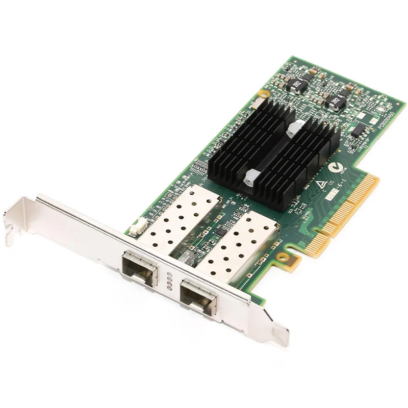 거의 새것 같은 멜라녹스 MCX312A-XCBT ConnectX-3 이더넷 듀얼 SFP+ 포트 어댑터 카드, PCIe 3.0 x8 8GT/s