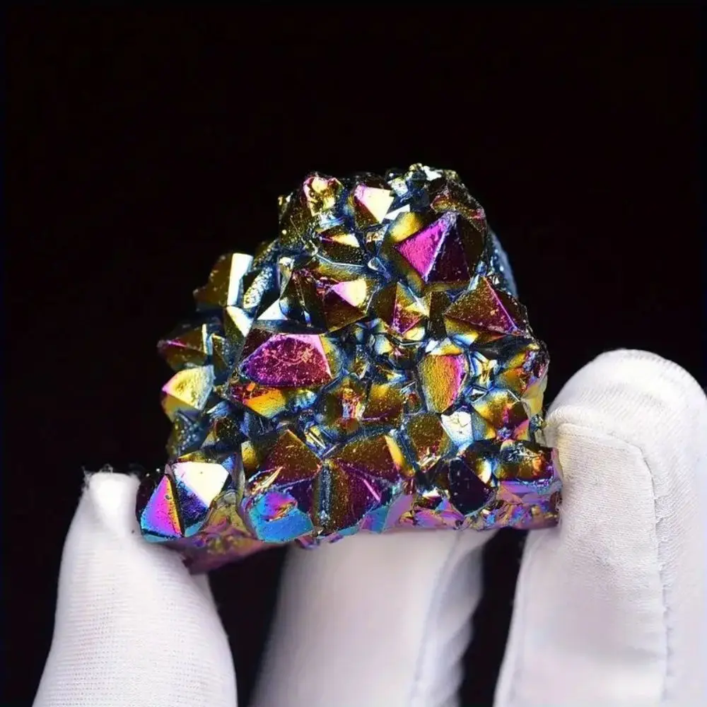 High Quality Random Aura White Agate Raw Stone Natural Crystal Raw Stone Gemstone Jewelry Glitter Healing crystal Birthday