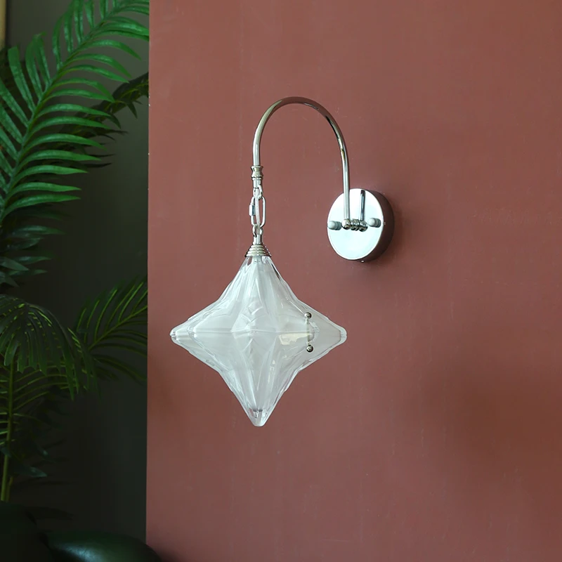 Retro Glass Star LED Wall Lamp 4