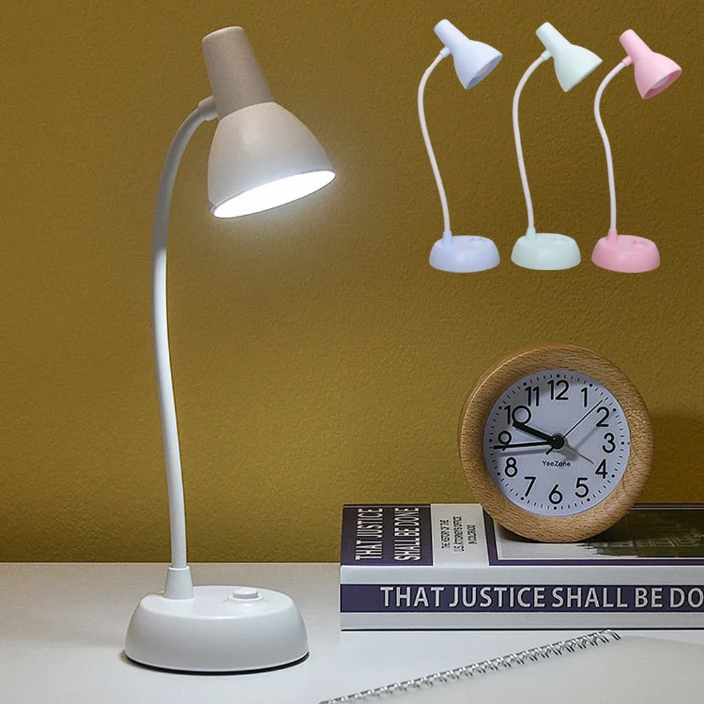 LED Eye Protection Book Night Light Adjustable Angle Mini Clip-On Study Desk Lamp AA Battery USB Plug-in for Bedroom Reading 3