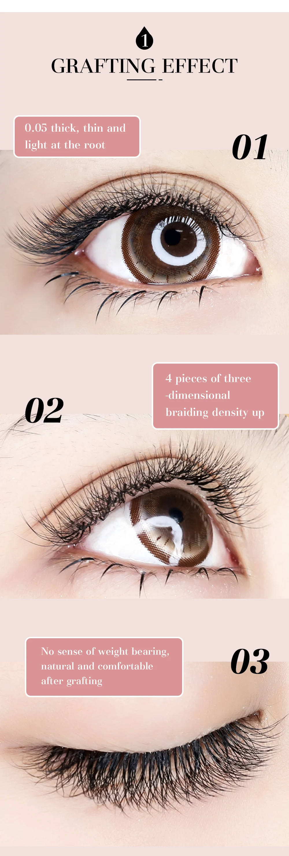 Description Picture 4 of itemDeceMars 4D W Shape Handmade Eyelash Extensions Premade Fans Eye Lashes Natural Soft Volume False Lashes for Professional Salon