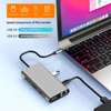 USB C HUB Type C to RJ45 4K 30Hz HDMI VGA Adapter SD TF USB 3.0 2.0 Docking PD 87W USB C Splitter for MacBook Pro Air 3