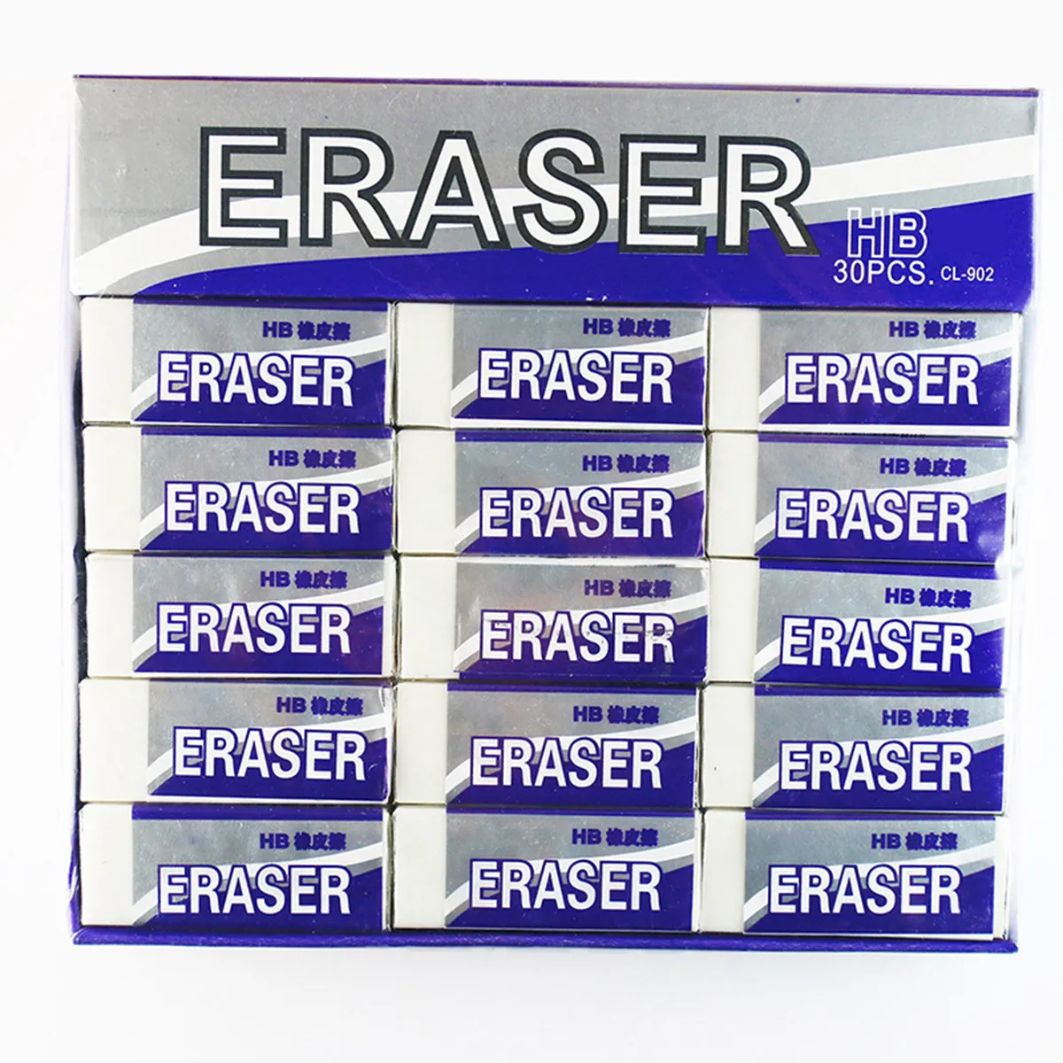 20Pcs 시험 지우개 Hb 2B 연필 학생 드로잉 지우개 학교 용품 깨끗한 지우기 및 시험 사용을 위한 문구류