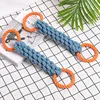 Pet dog toy Double-ring chewable cotton knot toy Tooth cleaning Durable braided bone rope Pet teething toy Pet supplies 3