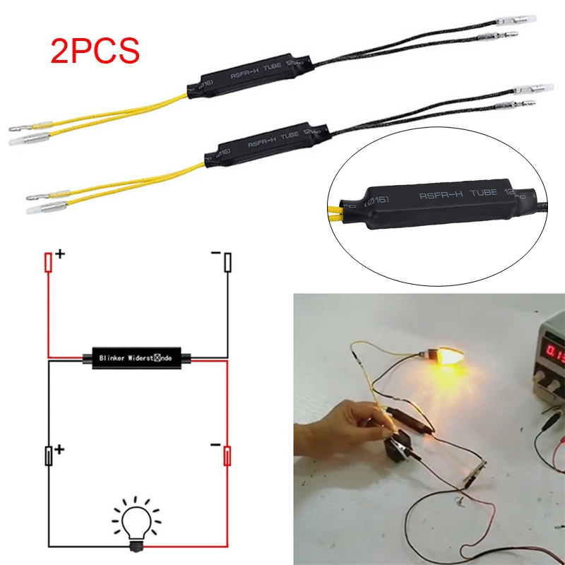 Универсальный светодиодный декодер для мотоцикла 12 В 2 шт. индикатор поворота