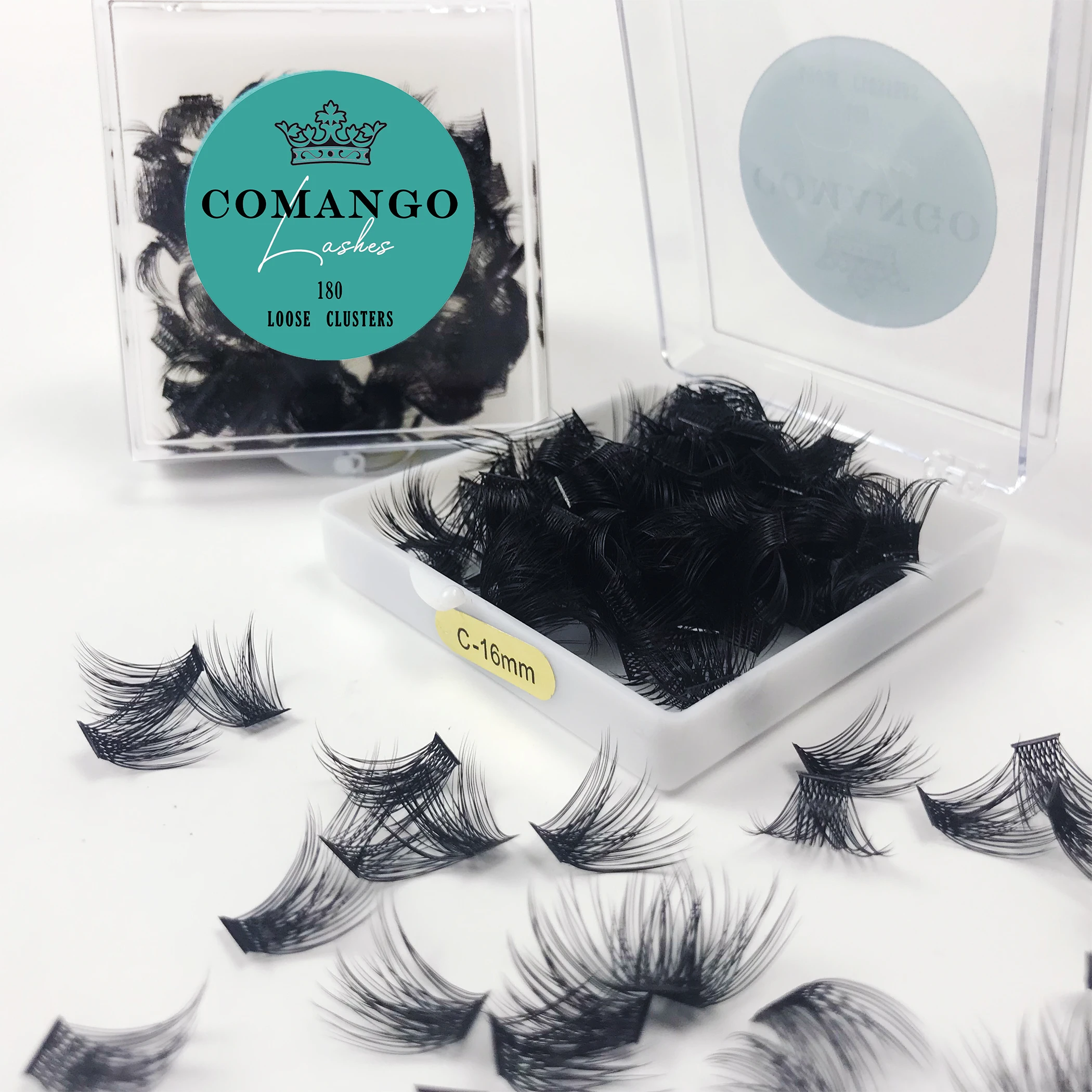 Description Picture 4 of itemCluster Lashes Individual Lashes Loose Fan Lash Extensions Lash Clusters C/D Curl 10/12/14/16/18mm DIY Eyelash Extensions