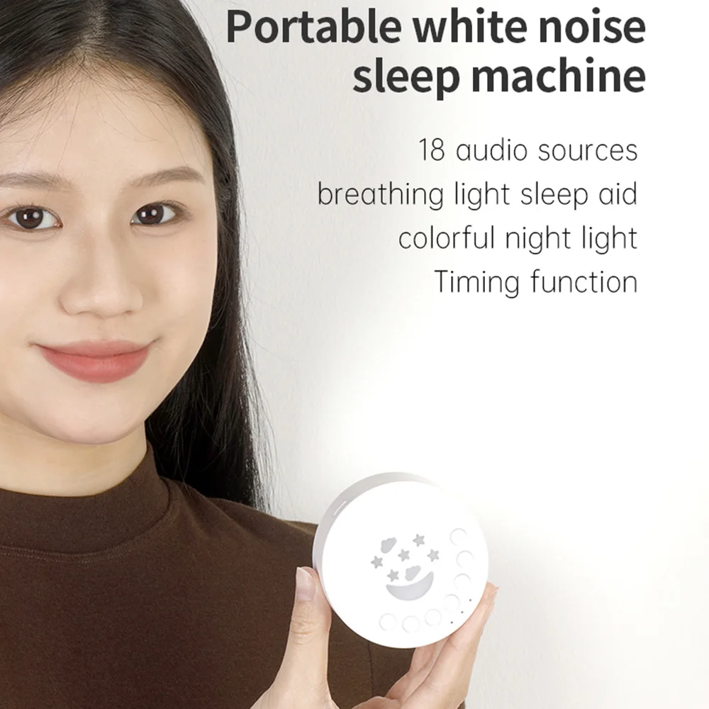 Infant Sleep Sound Machine with Soothing Sounds and Night Light Timer