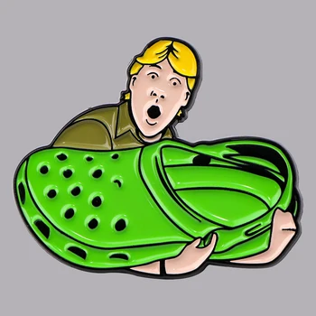 Funny Boy Enamel Brooch Pin 1