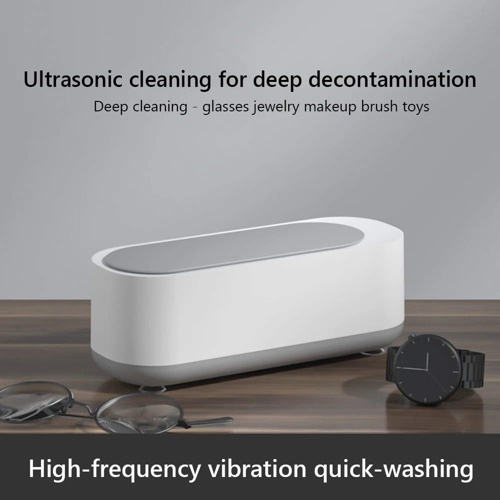 Ultrasonic Jewelry Cleaner Machine Multifunctional Glasses Cleaner USB Rechargeable Cleaning Machine for Retainer Watches 3