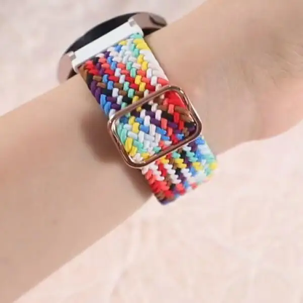 22mm Sport Nylon Braided Bracelet Smartwatch Strap Accessories