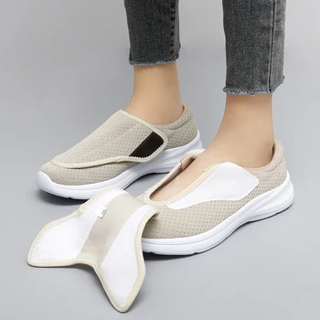 Sneakers women Orthopedics Wide Feet Swollen Walking Casual Shoes Thumb Eversion Adjusting Soft Comfortable Diabetic Woman Shoes 1