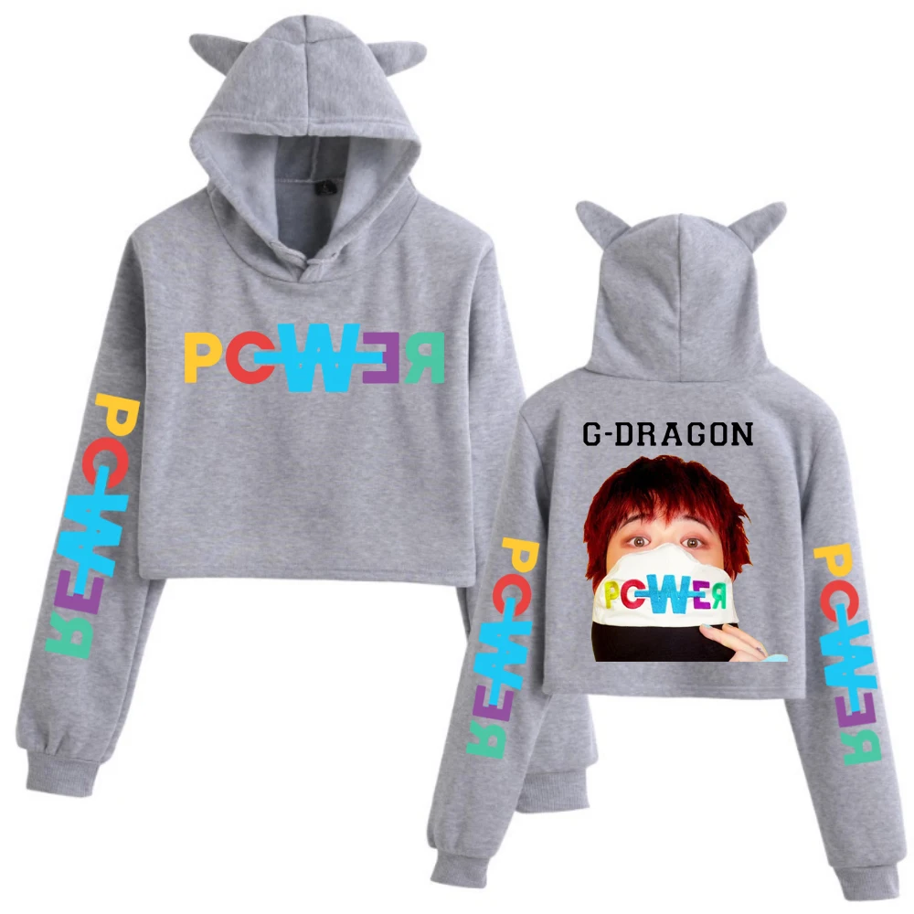 G-Dragon 2025 World Tour K-pop Music Crop Top Long Sleeve