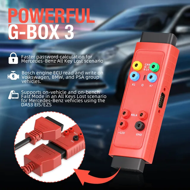 Autel Gbox 3 G-BOX3 Benz & BMW Adapter Mercedes Benz All Key Lost