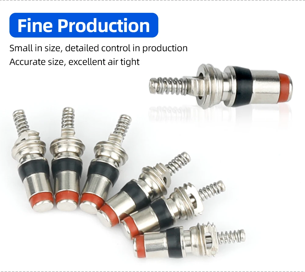 10/20 Stück 5V1 Gewinde-AV-Schrader-Ventilkern für Laufräder, Roller und Fahrräder, Flachbodenventil, Ersatz-Entfernungswerkzeug Optional – Detail 5