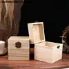Retro Wooden Box Postcard Storage Organizer Box Retro Jewelry Box Desktop Handmade Wood Clamshell Storage Hand Decoration 3