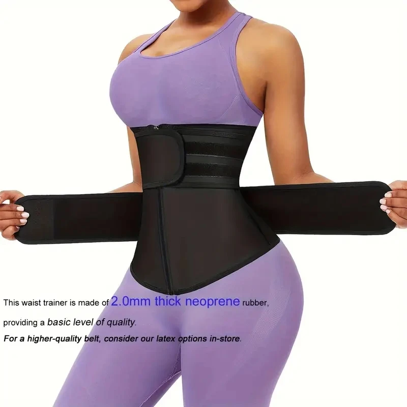Verstellbarer Sport-Schutzgürtel mit Reißverschluss für Damen, Schlankheits- und Bauchstraffungsgürtel