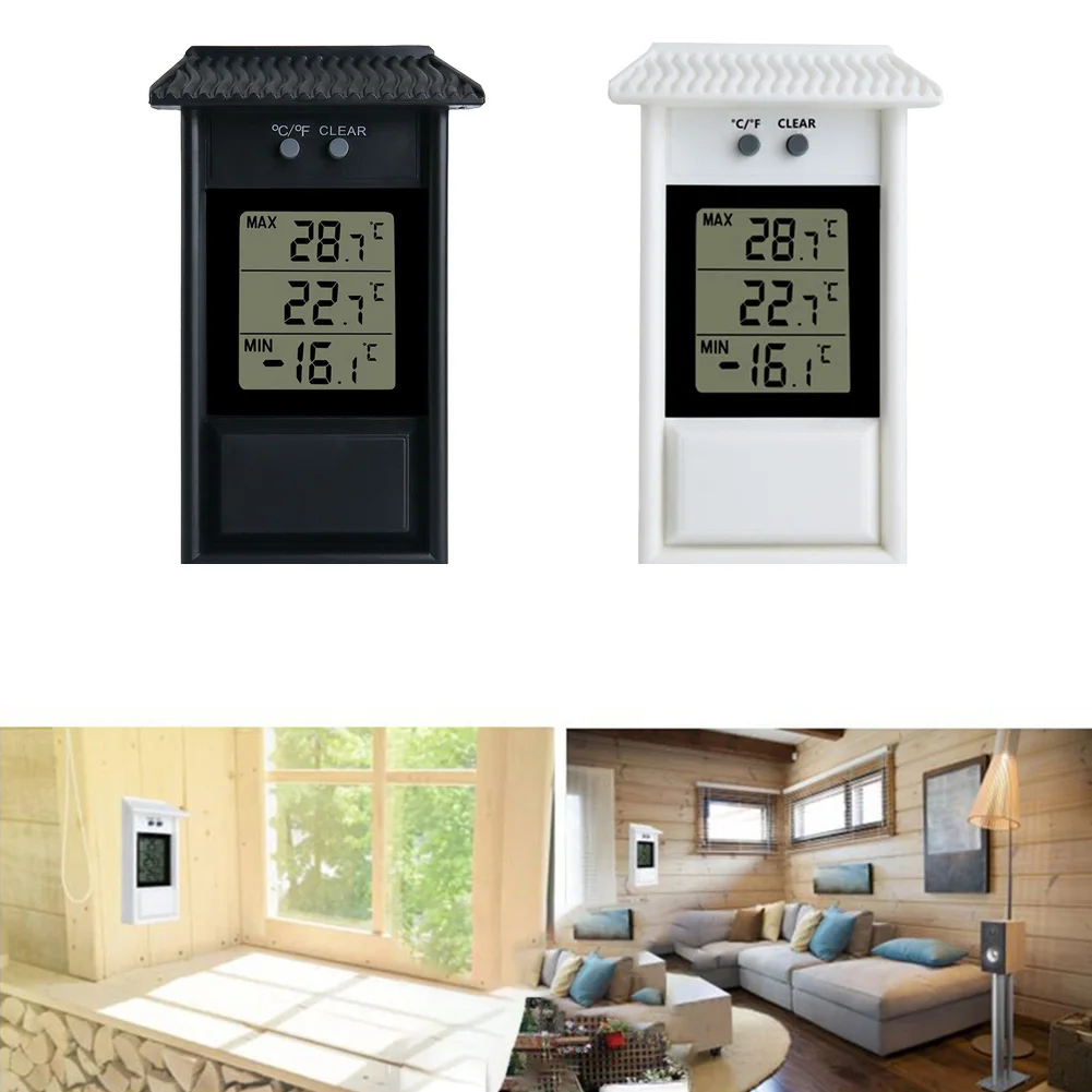 Lot De 10 Thermomètres Analogiques D'intérieur En Bois - Gamme -40°C à 50°C, Affichage °C/°F, Résistant, Avec Trou De Suspension - 4