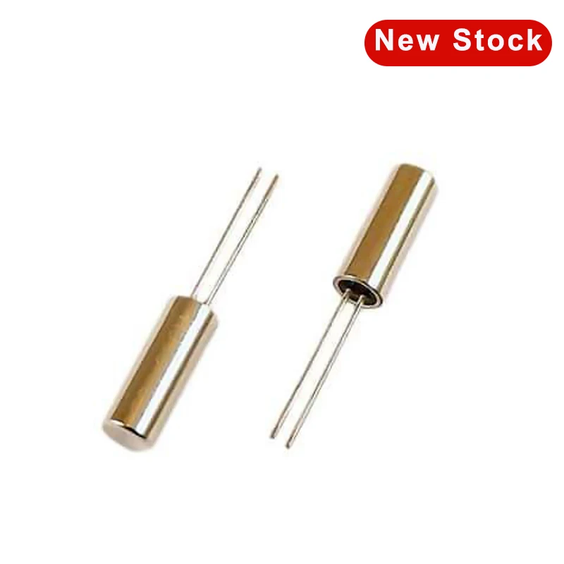 크리스탈 실린더 석영 공명기, 100PCs, 2x6mm, 32.768 KHz, 32.768 Khz, 20ppm, 12.5pF, 2x6mm