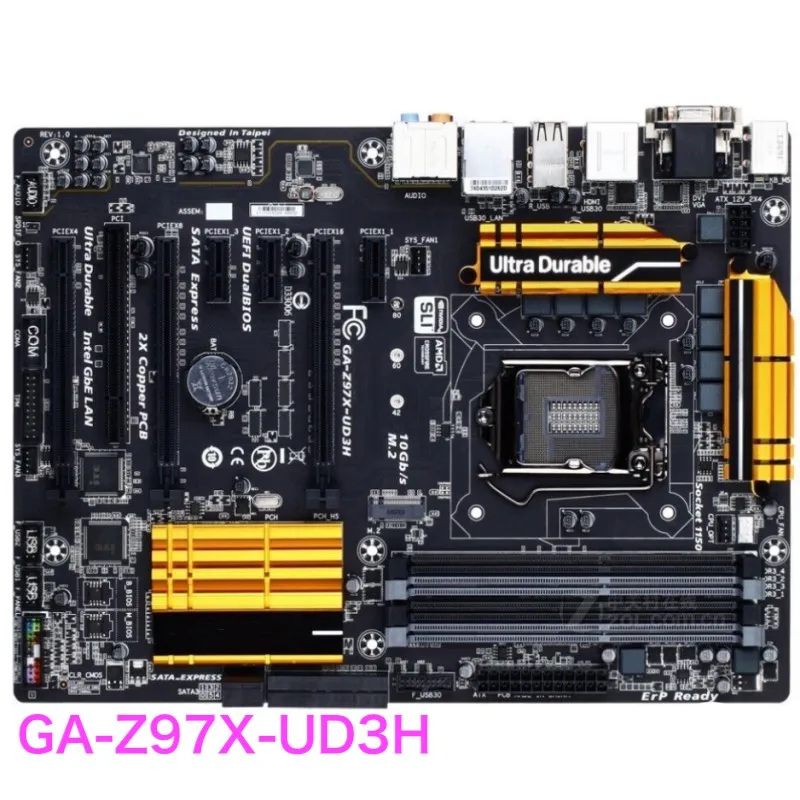Per Scheda Madre Gigabyte Ga-Z97X-Ud3H Scheda Madre 32Gb Lga 1150 Ddr3 Atx Testata Al 100% Ok Completamente Funzionante