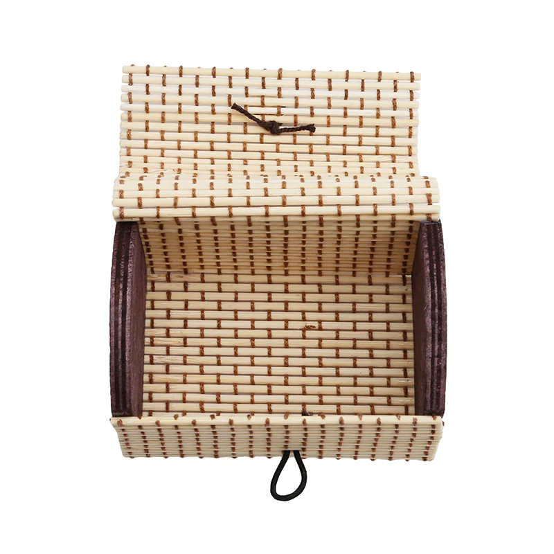 Bamboo Wooden Jewery Storage Box Ring Necklace Earrings Storage Boxes Jewelry Case Organizer 6