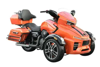 Inverted three-wheel 400 motorcycle, with reverse gear, belt drive can be licensed 1