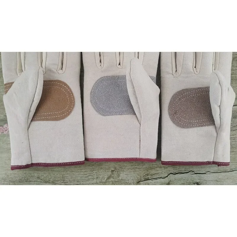Work Gloves Protective Gloves Canvas Gloves Wear-resistant Welder Maintenance Canvas Gloves Double Thickened Protective Labor Protection