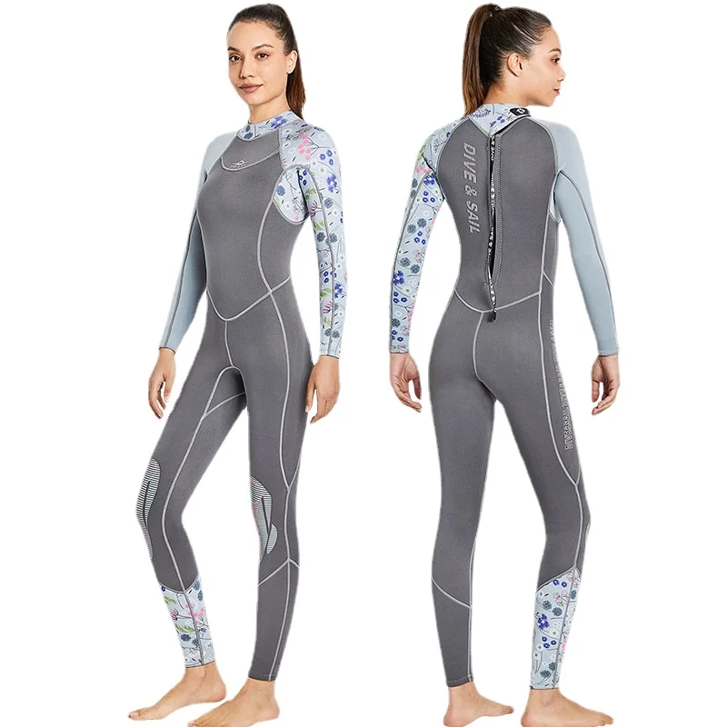 

3Mm Neoprene Wetsuits Full Body Scuba Diving Suits Women Snorkeling Surfing Swimming Long Sleeve Keep Warm For Water Sports