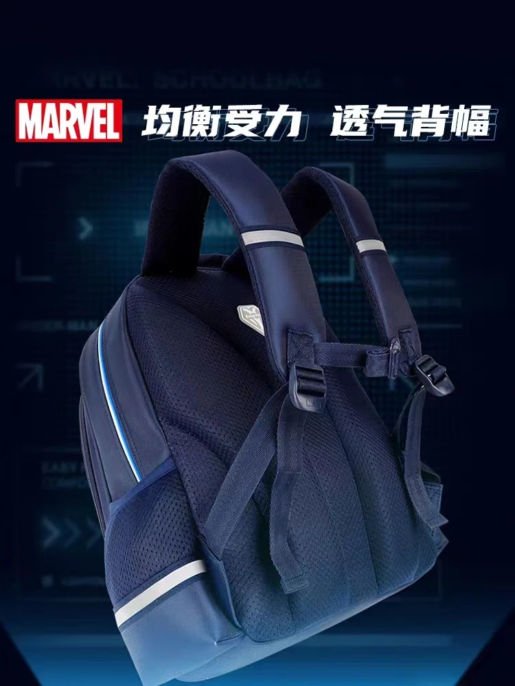 Disney New School Bags For Boys Primary Student Shoulder Orthopedic Backpack Spider Man Captain America Large Capacity Mochila