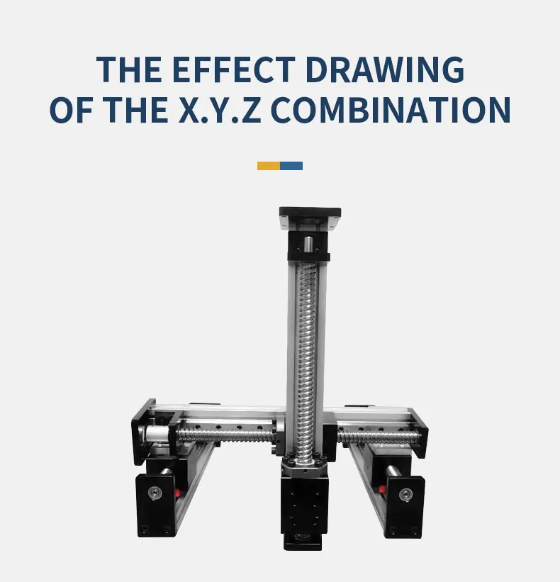 GX80 Präzisions-Kreuz-Elektro-Schrittmotor, Doppelspur-Linearmodul, Führungsschiene, kreuzförmiges Kugelumlaufspindel-Schiebetischmodul – Detail 2